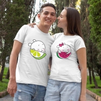Sevimli Meyveler Sevgili Tişört Kombini - 4