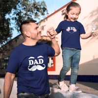 Dad and Kid Baba Kız Çocuk Tişört Kombini - 3