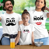 Mom Dad and Kid Anne Baba ve Kız Çocuk Tişört Kombini - 2