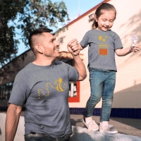 Arım Balım Baba Kız Çocuk Tişört Kombini - 4