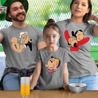 Temel Reis Temalı 3'lü Anne Baba Kız Çocuk Kombini - 2