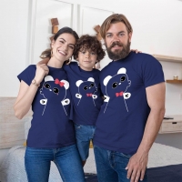 Panda Anne Baba ve Erkek Çocuk Tişört Kombini - 3