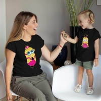 Çılgın Hırsız Minyonlar Anne Kız Çocuk Tişört Kombini - 3