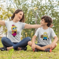 Çılgın Hırsız Minyonlar Anne Erkek Çocuk Tişört Kombini - 2