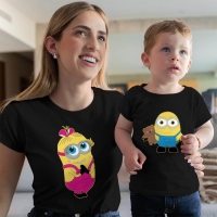 Çılgın Hırsız Minyonlar Anne Erkek Çocuk Tişört Kombini - 3