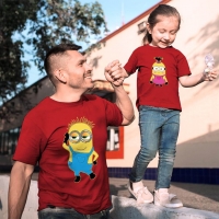 Çılgın Hırsız Minyonlar Baba Kız Çocuk Tişört Kombini - 2