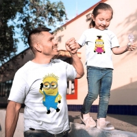 Çılgın Hırsız Minyonlar Baba Kız Çocuk Tişört Kombini - 4