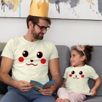 Pikachu Baba Kız Çocuk Tişört Kombini - 5