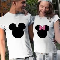 Mickey ve Minnie Mouse Sevgili Tişört - 5