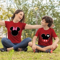 Mickey ve Minnie Mouse Anne Erkek Çocuk Tişört Kombini - 3