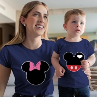 Mickey ve Minnie Mouse Anne Erkek Çocuk Tişört Kombini - 4