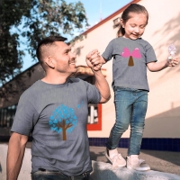 Aşk Ağaçları Baba Kız Çocuk Tişört Kombini - 4