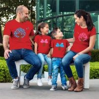 Aşk Ağaçları Aile Tişört Kombini - 3
