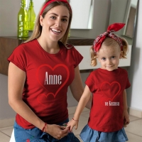 Annesinin Kuzusu Anne Kız Çocuk Tişört Kombini - 3