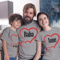 Ailenin Kuzusu Anne Baba Erkek Çocuk Tişört Kombini - 5