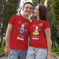 Çöp Adam Sevgili Tişört Kombini - 3