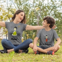 Çöp Adam Anne Erkek Çocuk Tişört Kombini - 4