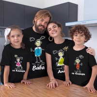 Çöp Adam Ailesi Tişört Kombini - 2