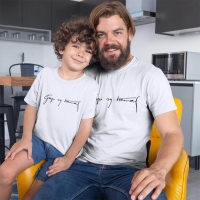 Gazi Mustafa Kemal İmzalı Baba Erkek Çocuk Tişört Kombini