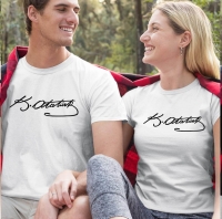 Mustafa Kemal Atatürk İmzalı Sevgili Tişört Kombini - 3