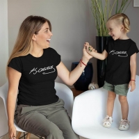 Mustafa Kemal Atatürk İmzalı Anne Kız Çocuk Tişört Kombini - 2