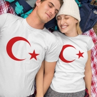 Ay Yıldız Sevgili Tişört Kombini - 2