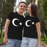 Ay Yıldız Sevgili Tişört Kombini - 3