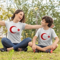 Ay Yıldız Anne Erkek Çocuk Tişört Kombini - 2