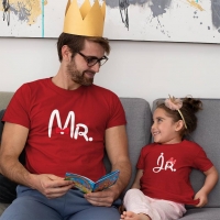 Mr and Jr Baba Kız Çocuk Kombini - 3