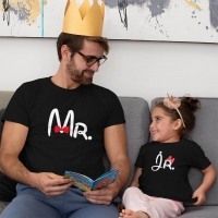 Mr and Jr Baba Kız Çocuk Kombini - 5