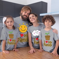 I Love My Family Aile Tişört Kombini - 4