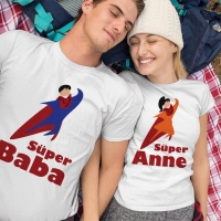 Süper Kahraman Sevgili Tişört Kombini - 2