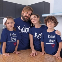 Anne Baba Sevgisi Tasarımlı Baba,Anne ve Çocuk Kombini - 2