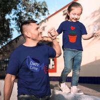 Aşkımızın Meyvesi Baba Kız Çocuk Tişört Kombini