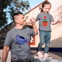 Aşkımızın Meyvesi Baba Kız Çocuk Tişört Kombini - 5