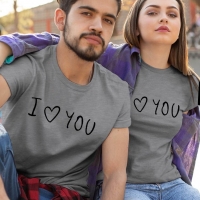I Love You Sevgili Tişört Kombini - 4