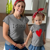 I Love You Anne Kız Çocuk Tişört Kombini - 4