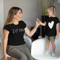 I Love You Anne Kız Çocuk Tişört Kombini - 5