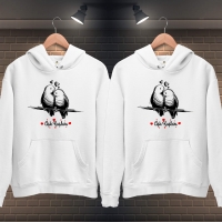 Aşk Kuşları Kapüşonlu Sevgili Kombini