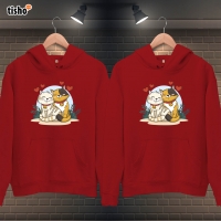 Sevgili Kediler Kapüşonlu Sevgili Kombini - 2