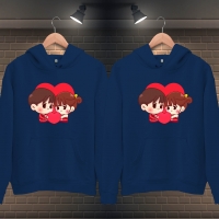 Sevgililer Günü Çifti Kapüşonlu Sevgili Kombini