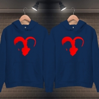 Kalp İçerisindeki Sevgililer Kapüşonlu Kombini - 4