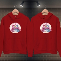 Kış Sevgili Penguenler Kapüşonlu Kombin - 4