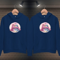 Kış Sevgili Penguenler Kapüşonlu Kombin - 5