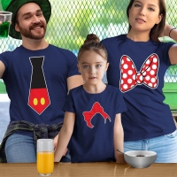 Disney Temalı Anne Baba ve Kız Çocuk Kombini - 5