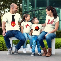 Disney Temalı Anne Baba ve Çocuk Kombini - 3