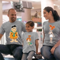 Çakmaktaş Ailesi Anne Baba ve Kız Çocuk Kombini - 5