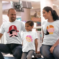 Korsan Anne Baba Kız Çocuk Kombini - 1