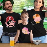 Korsan Anne Baba Kız Çocuk Kombini - 3