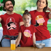 Korsan Anne Baba Kız Çocuk Kombini - 5